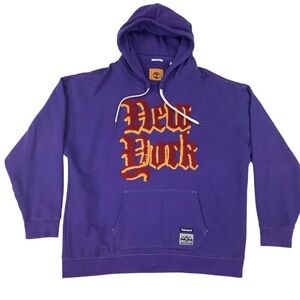 Timberland Bee Line “New York” Hoodie XXL Purple Pullover Sweatshirt Y2K Collab